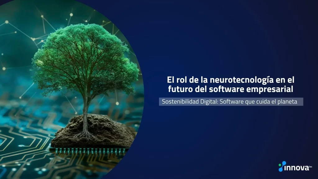 Representación de sostenibilidad digital con software en empresas tecnológicas